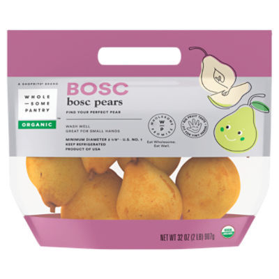 Wholesome Pantry Organic Bosc Pears, 32 oz