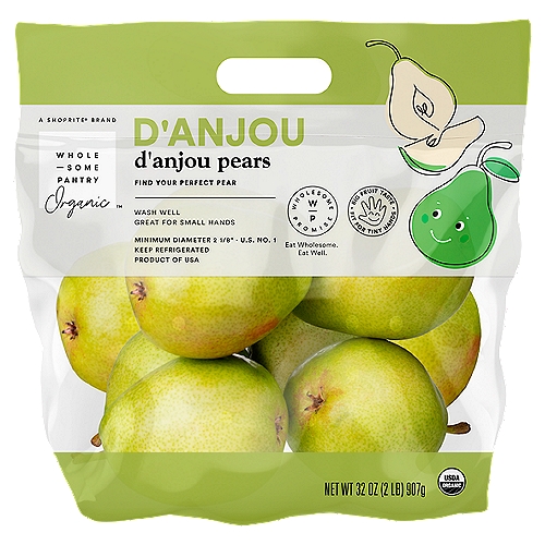 Wholesome Pantry Organic D'Anjou Pears, 32 oz
