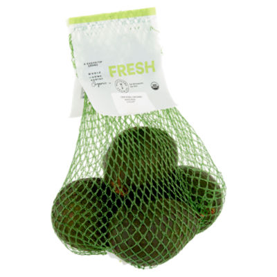 Wholesome Pantry Organic Fresh Avocados, 4 ct bag