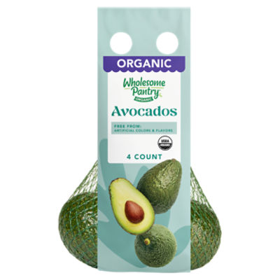 Wholesome Pantry Organic Avocados, 4 count