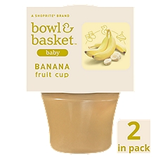 Bowl & Basket Banana Fruit Cup 6+ Months, Baby Food, 4 Ounce