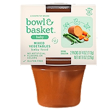 Bowl & Basket Baby Food Mixed Vegetables 6+ Months, 4 Ounce