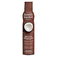 Bowl & Basket Specialty Non-Stick Cooking Spray 100% Pure Coconut Oil, 5 Fluid ounce