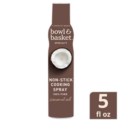 Bowl & Basket Specialty 100% Pure Coconut Oil Non-Stick Cooking Spray, 5 fl oz, 5 Fluid ounce