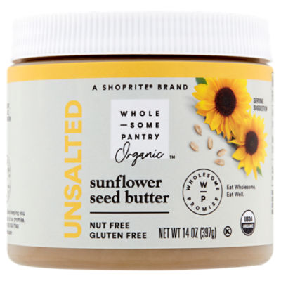 Wholesome Pantry Organic Unsalted Sunflower Seed Butter, 14 oz