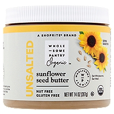 Wholesome Pantry Organic Unsalted, Sunflower Seed Butter, 14 Ounce