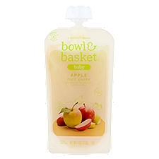 Bowl & Basket Apple Baby Food, Stage 2, 6+ Months, 4 oz