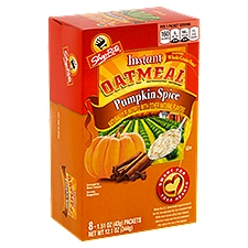 ShopRite Pumpkin Spice, Instant Oatmeal, 1.51 Ounce