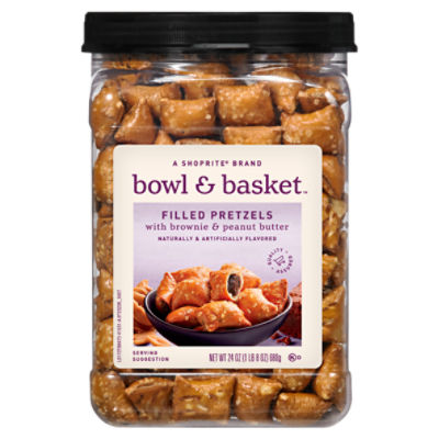 Bowl & Basket Brownie & Peanut Butter, Filled Pretzels
