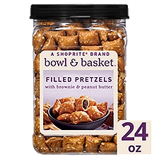 Bowl & Basket Filled Pretzels with Brownie & Peanut Butter, 24 oz