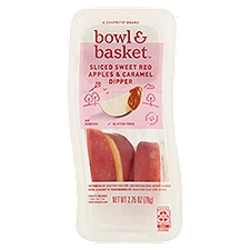 Bowl & Basket Sliced Sweet Red Apples & Caramel Dipper, 2.75 oz, 2.75 Ounce