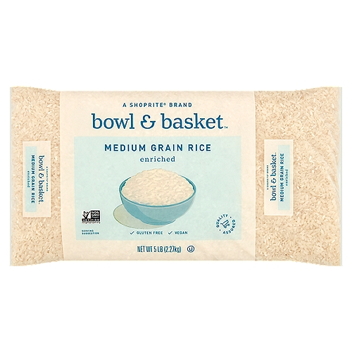 Bowl & Basket Enriched Medium Grain Rice, 5 lb