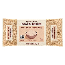 Bowl & Basket Brown Rice, Long Grain, 1 Pound