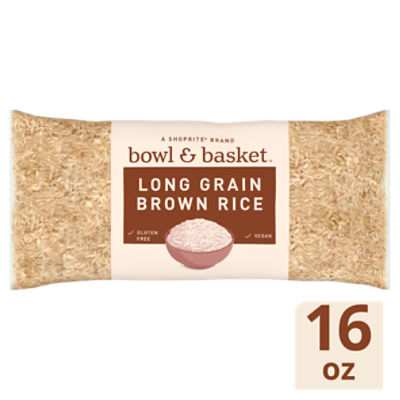 Bowl & Basket Long Grain Brown Rice, 16 oz, 1 Pound