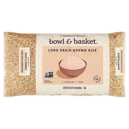 Bowl & Basket Long Grain Brown Rice, 32 oz