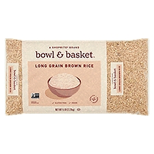Bowl & Basket Brown Rice, Long Grain, 5 Pound