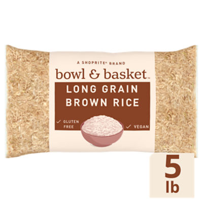 Bowl & Basket Long Grain Brown Rice, 5 lb, 5 Pound