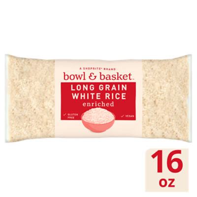 Bowl & Basket Enriched Long Grain White Rice, 16 oz, 1 Pound