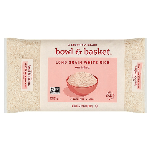 Bowl & Basket Enriched Long Grain White Rice, 32 oz