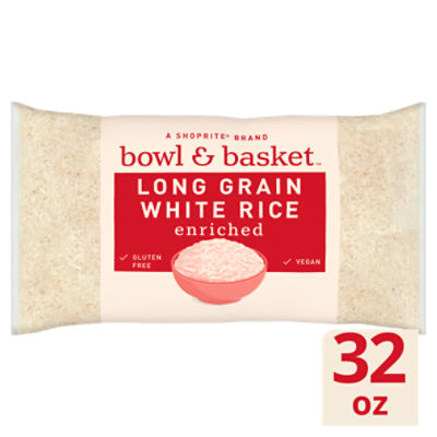 Bowl & Basket Enriched Long Grain White Rice, 32 oz, 2 Pound