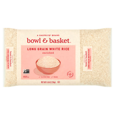 Bowl & Basket Enriched Long Grain White Rice, 5 lb