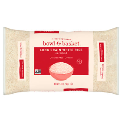 Bowl & Basket Enriched Long Grain White Rice, 5 lb