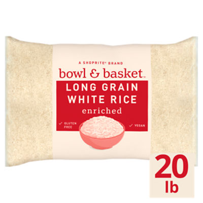 Bowl & Basket Enriched Long Grain White Rice, 20 lb