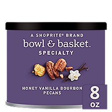 Bowl & Basket Specialty Pecans Honey Vanilla Bourbon, 8 Ounce