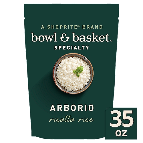 Bowl & Basket Specialty Arborio Risotto Rice, 35 oz
Arborio is a Rice Variety Whose Large & Pearled Grains Release Abundant Starch During Cooking, Assuring an Excellent Blending of the Ingredients. Widely Grown in the Po Valley, It's a Great Classic of the Italian Cuisine.