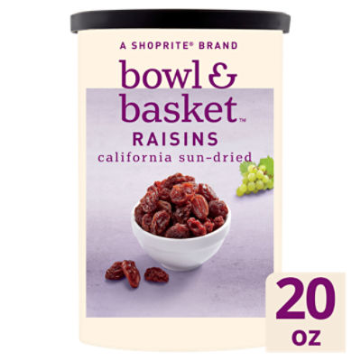 Bowl & Basket California Sun-Dried Raisins, 20 oz, 20 Ounce