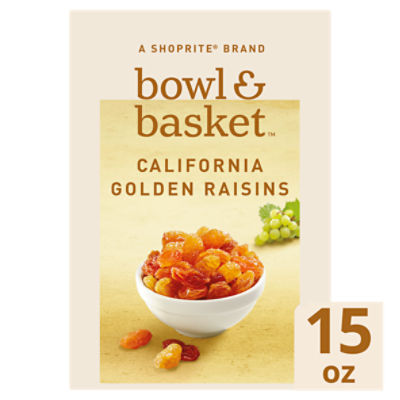 Bowl & Basket California Golden Raisins, 15 oz, 15 Ounce