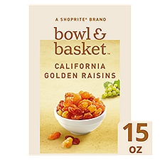 Bowl & Basket California Golden Raisins, 15 oz, 15 Ounce