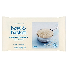 Bowl & Basket Coconut Flakes Sweetened, 7 Ounce