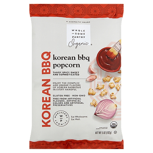 Wholesome Pantry Organic Korean BBQ Popcorn, 5 oz