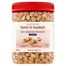 Bowl & Basket Salted Dry Roasted, Peanuts, 32 Ounce