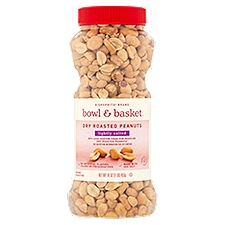 Bowl & Basket Peanuts, Lightly Salted Dry Roasted, 16 Ounce