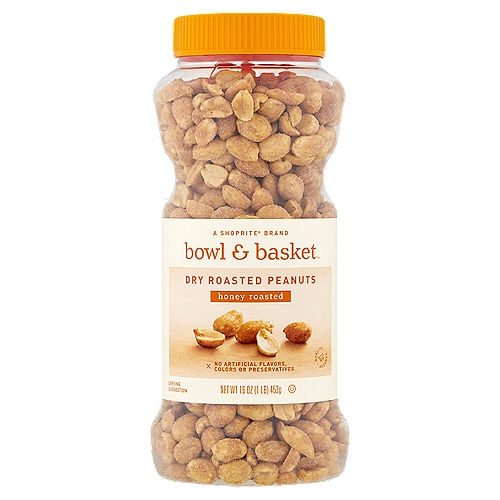 Bowl & Basket Honey Dry Roasted Peanuts, 16 oz