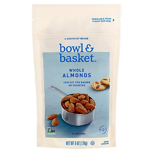 Bowl & Basket Whole Almonds, 6 oz