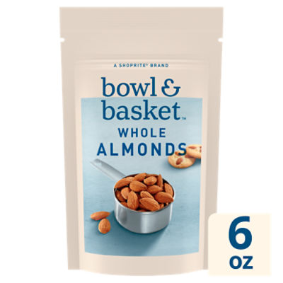 Bowl & Basket Whole Almonds, 6 oz, 6 Ounce