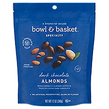 Bowl & Basket Specialty Dark Chocolate, Almonds, 12 Ounce