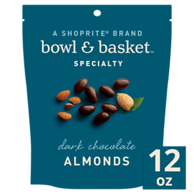 Bowl & Basket Specialty Dark Chocolate Almonds, 12 oz, 12 Ounce