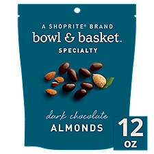 Bowl & Basket Specialty Dark Chocolate Almonds, 12 oz, 12 Ounce
