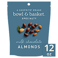 Bowl & Basket Specialty Milk Chocolate, Almonds, 12 Ounce