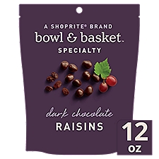 Bowl & Basket Specialty Dark Chocolate, Raisins, 12 Ounce