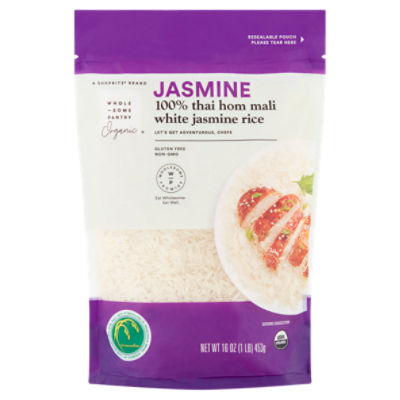 Wholesome Pantry Organic 100% Thai Hom Mali White Jasmine Rice, 16 oz ...