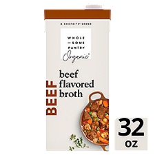 Wholesome Pantry Organic Beef Flavored, Broth, 32 Ounce
