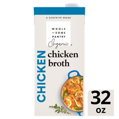 Wholesome Pantry Organic Chicken Broth, 32 oz, 32 Ounce
