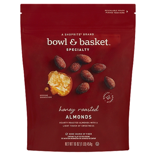 Bowl & Basket Specialty Honey Roasted Almonds, 16 oz