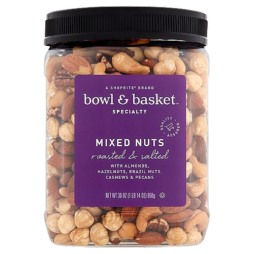 Bowl & Basket Specialty Roasted & Salted Mixed Nuts, 30 oz