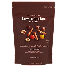 Bowl & Basket Specialty Chocolate Peanut Butter Lovers, Trail Mix, 16 Ounce